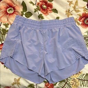 Athelta Hustle 3” Purple Running Shorts